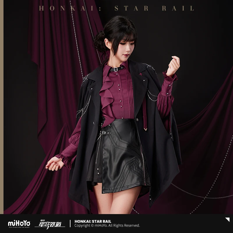 In Presale Game Honkai Star Rail Official Merch miHoYo Original Kafka Theme Cosplay Costume Cloak Unisex Hallowmas Coat