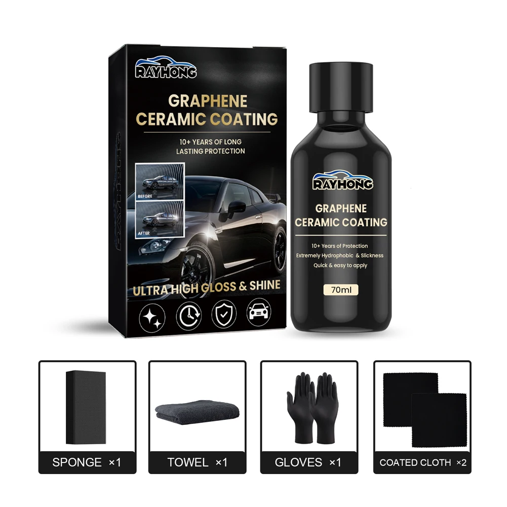 1-5PCS Car Graphene Ceramic Coating Car Detailing Coating Polishing Liquid Waterproof Anti Scratch Hydrophobic Paint Protection