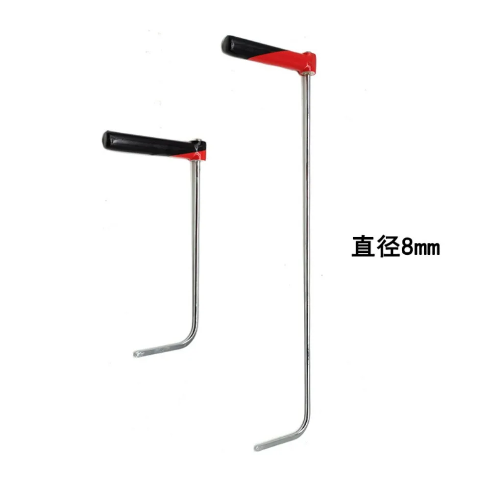 Rotatable Hook Dent Jack Rod for Car Door Edge Interlayer, Paintless Dent Leveling Repair Tool