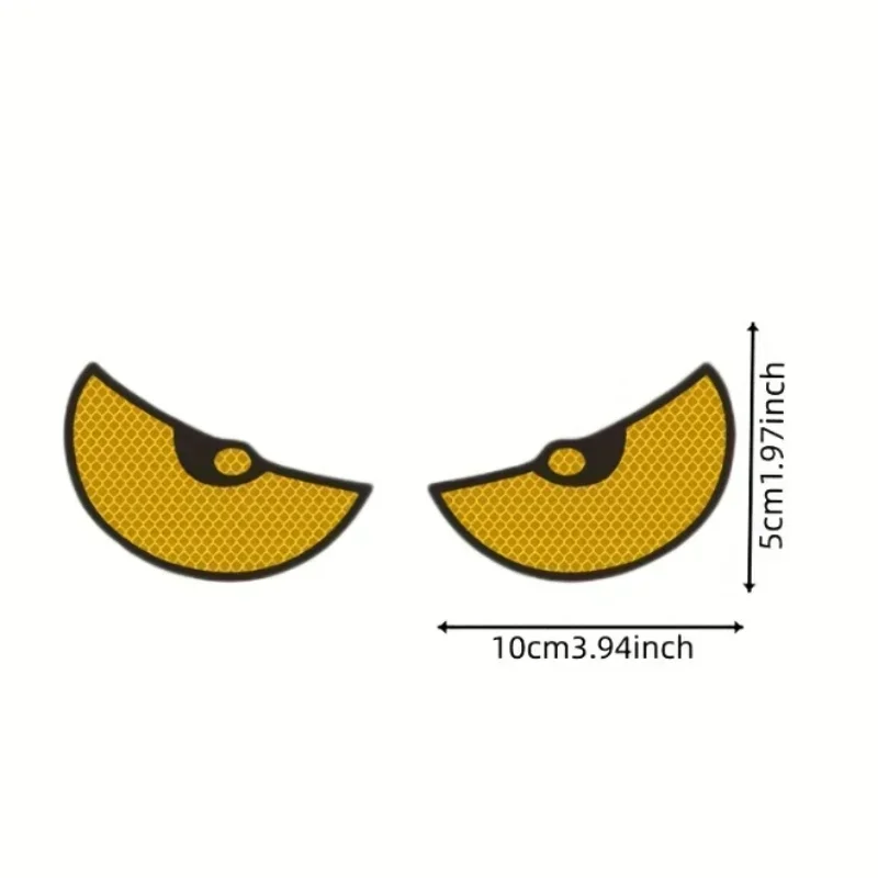 

Новые наклейки с рисунком кошачьих глаз для ночного вождения, защитные наклейки для авто, грузовика, мотоцикла, отражатель, наклейка, светоотражающая предупреждающая лента для автомобиля