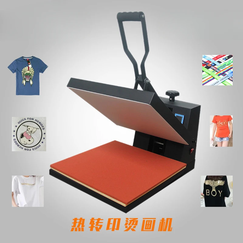 Clothing T-shirt Printing Machine 38*38 Heat Transfer Flat Embossing Machine Ironing Label Hot Stamping Machine