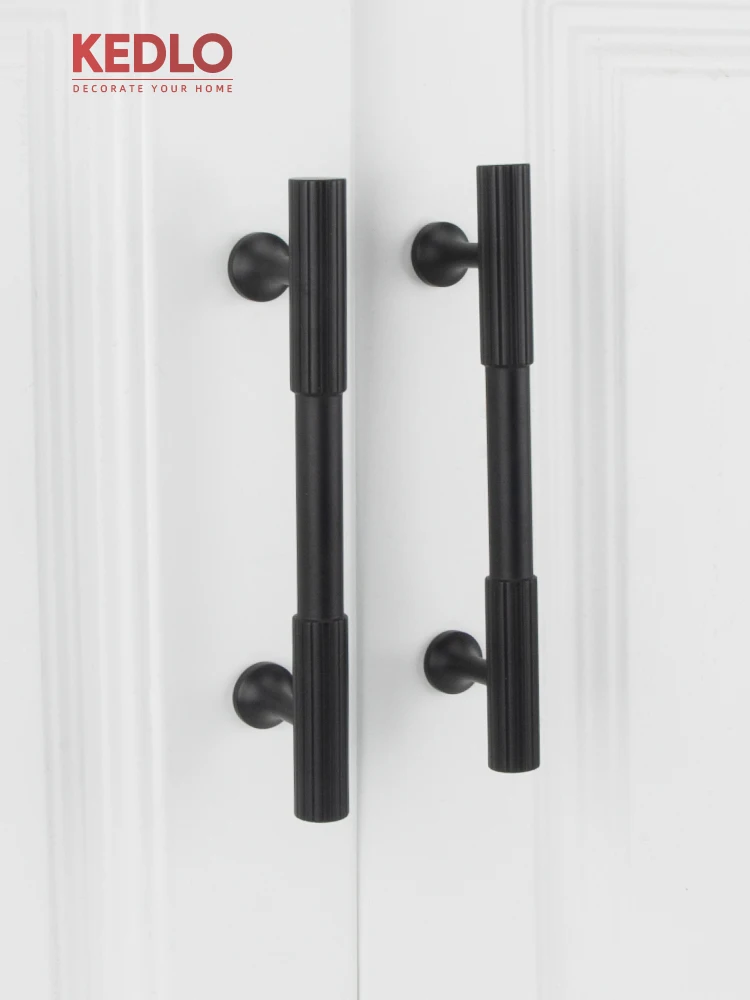 KEDLO Moderner Minimalistischer Massiver Messing-Rundknopf Küchenschrankgriff Antiker Messinggriff Schubladengriff Gebürsteter Messinggriff – Detail 10