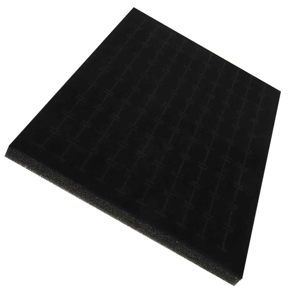 

Jewelry Box Pad Black Sponge Tray Earring Organizer Display Earstud Insert Mat Holder for Home Store Foams Pad