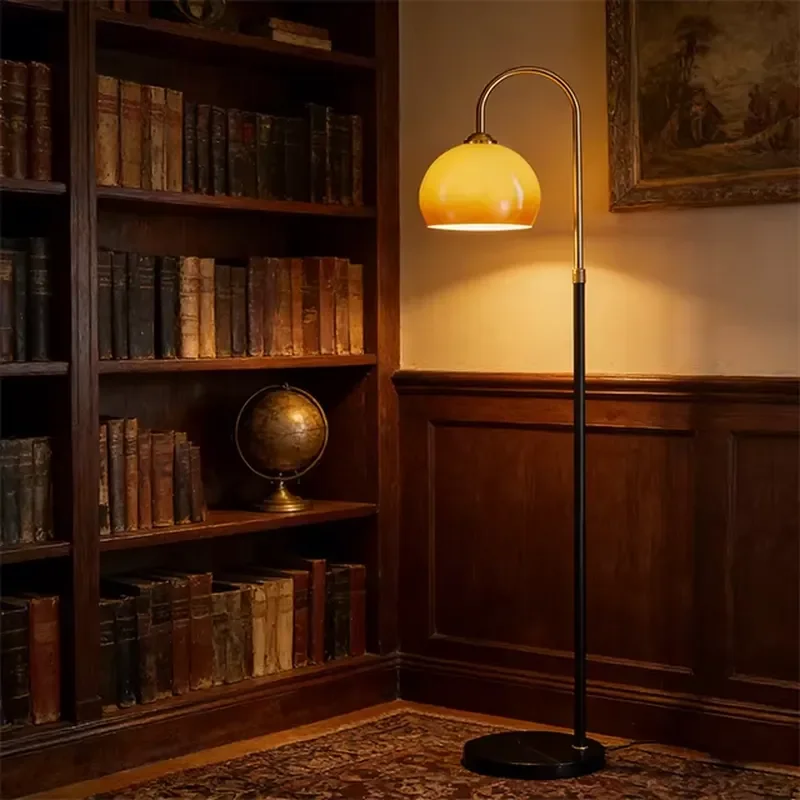 Modern Sunset Curved LED Floor Lamp Dimmable Black Standing Light for Living Room Bedroom Reading Corner Home Decor