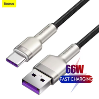 Baseus 66W  USB to Type C USB C Fast Charging Cable For Samsung S20 S10 For Huawei P40 Xiaomi