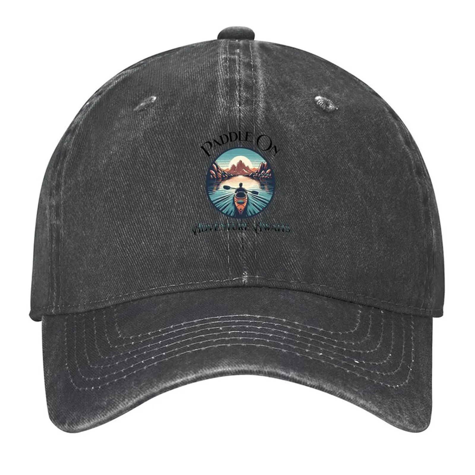 

Paddle On Adventure Awaits Baseball Cap hard hat Custom Cap designer cap Rave Hats Woman Men's