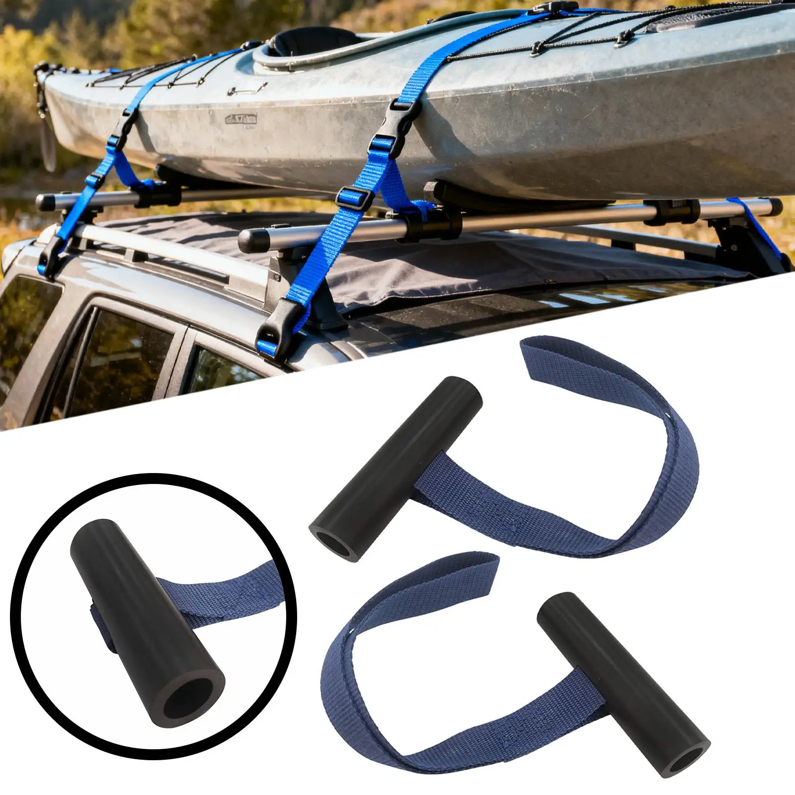 2 قطع غطاء محرك السيارة السريع الحلقات كاياك التعادل أسفل مرساة الأشرطة مركبة موثوقة التجديف أجزاء تنوعا جلد الأشرطة الربط #4