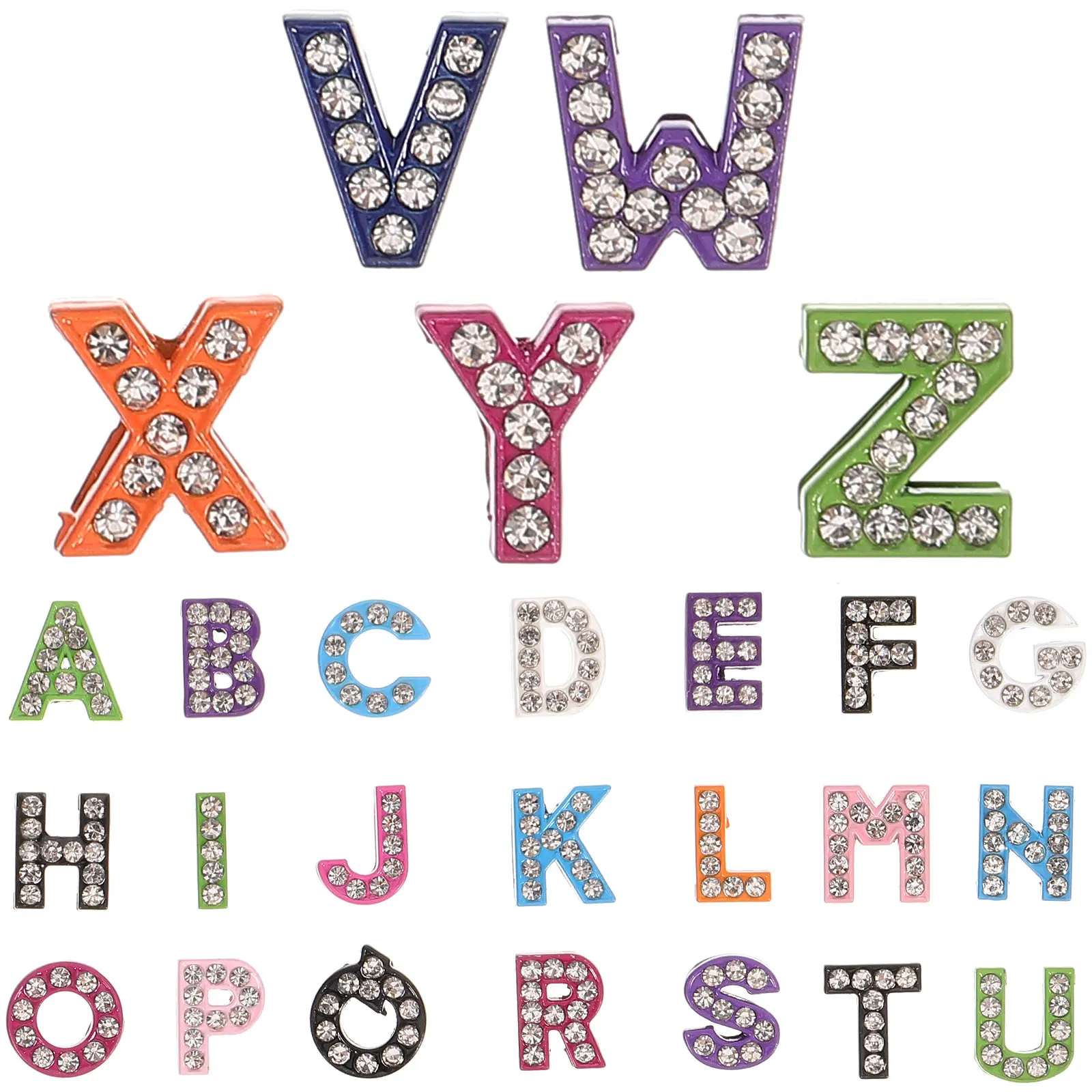 

26Pcs Water Crystal Letter Charms Rhinestone Alphabet Charms for Jewelry Making DIY Craft Projects Necklace Bracelet Charm