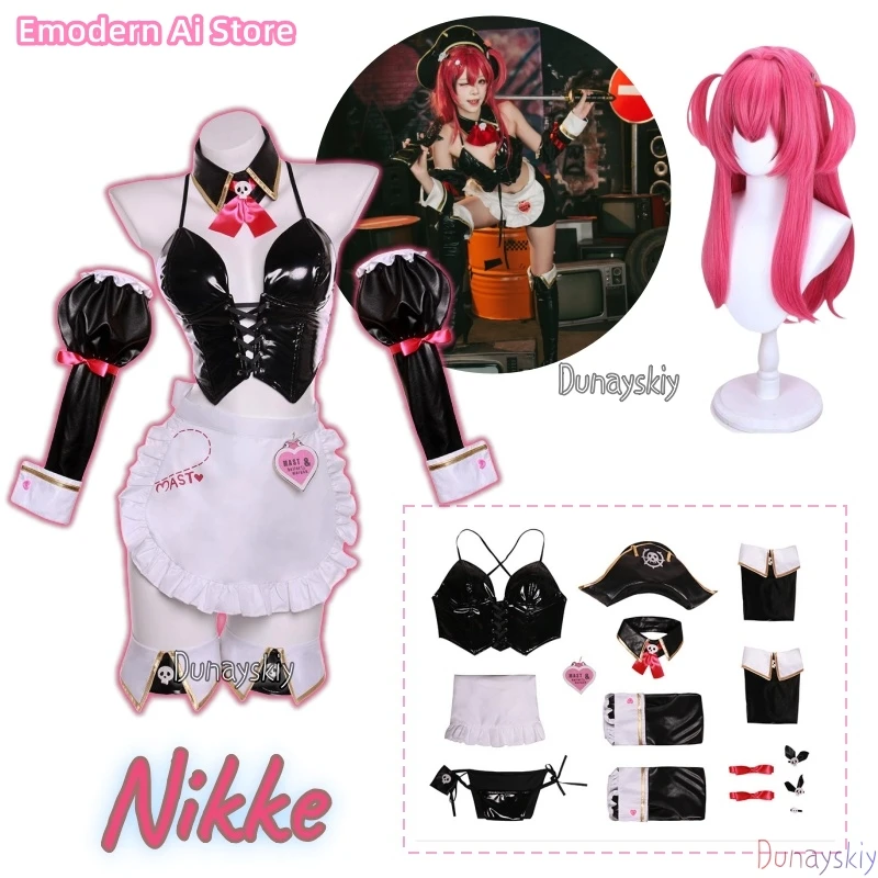 

Anime Game Nikke: The Goddess Of Victory Mast Cosplay Costume Sexy Y2K Suit Hat Bikini Maid Wigs For woman Girls cos Customized