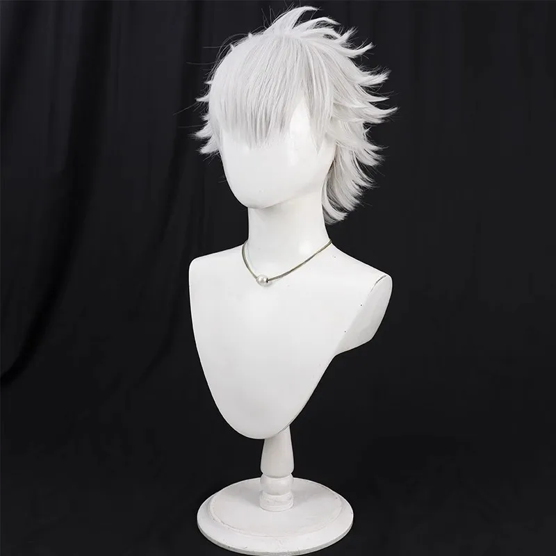 百日戦争僧侶寺院テイク コスプレウィッグ、最終防衛学院シルバーホワイトティーズドトップ