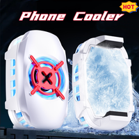 2023 New Air Cooled Mobile Phone Cooler Radiator For Cell Phone Gaming Live Streaming Cool Heat Sink For iPhone Xiaomi Huawei