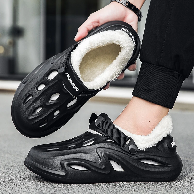 Popular Trend Slip-On Fleece Lined Snow Footwear Soft Inner Padding, Anti-Slip Waterproof Outsole Light Windproof Warm Structure