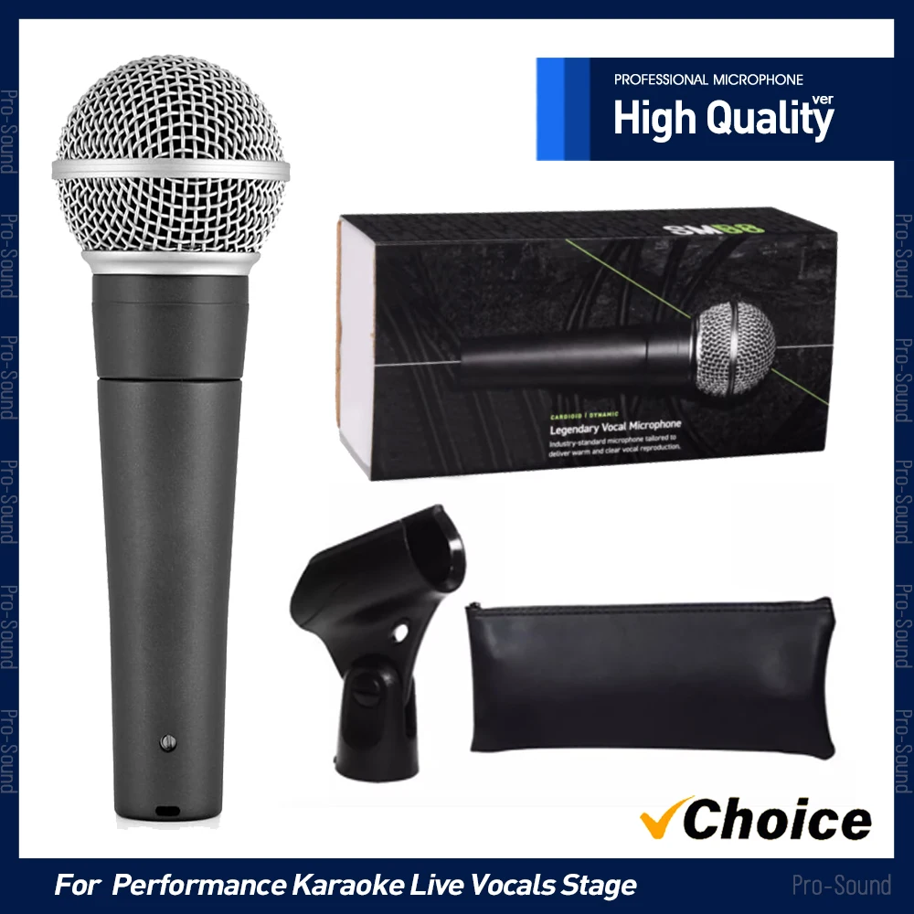 Shure High Quality Sm58lc Sm58s Metal Wired Microphone Dynamic Cardioid SM 58