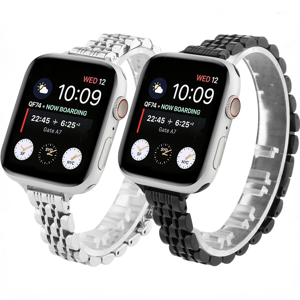 Metal Strap for Apple Watch 45mm 41mm 44mm 40mm 49mm 42 38mm Smart Watch Small Waistband for iWatch Series Ultra 8 7 6 5 4 3 SE