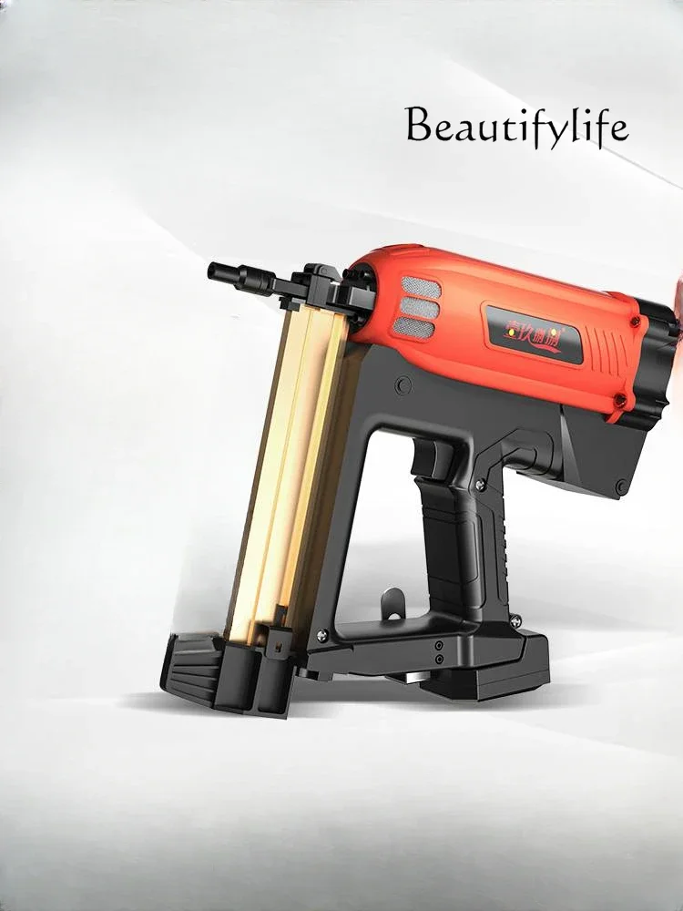 Nail Shooting Electric Air Nail Machine Cement Wall Wire Slot Special Nail Shooter for Hydropower Woodworking