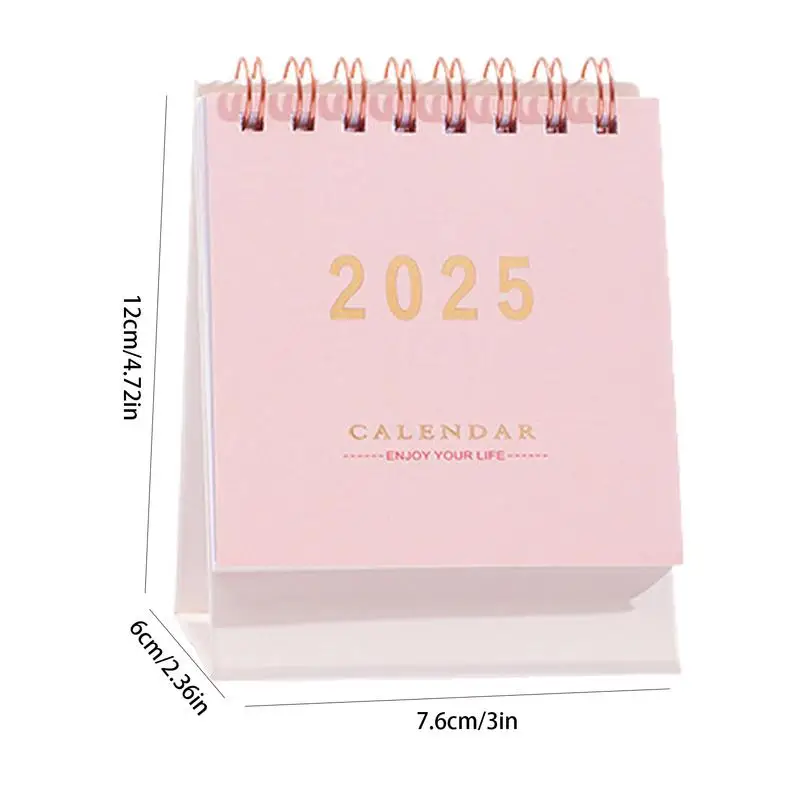 Kleine Kalender Voor Bureau 2025 Maandelijkse Desktop Kalender Werk Kalender Opgerold Persoonlijke Dagelijkse Planner Kalender Voor Eenvoudig Organiseren