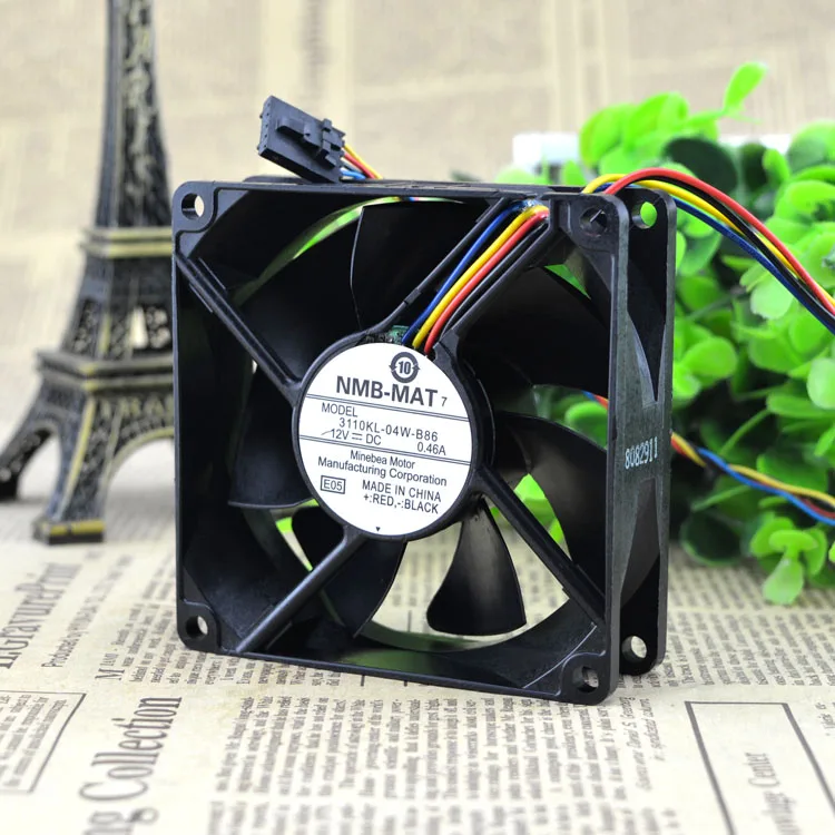 

ORIGINAL 3110KL-04W-B86 8025 12V 0.46A PWM FAN