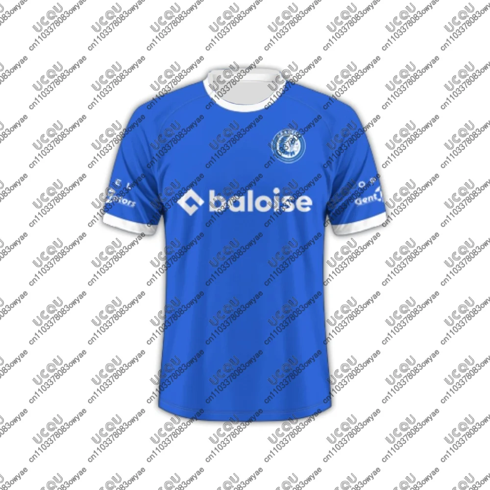 Jersey Sepak Bola Bernapas untuk Pria, Anak Laki-laki, Dewasa, Musim Panas, K-KAA G-Gent, Pertandingan Tandang, Pertandingan Ketiga, Hadiah, Rumah