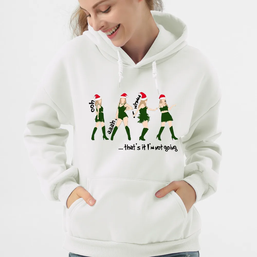 Christmas Hoodies Hoodie Womens That's it i'm not going Tops Print Kawaii Fleece Swearshirts Fashion Vintage Clothes Female
