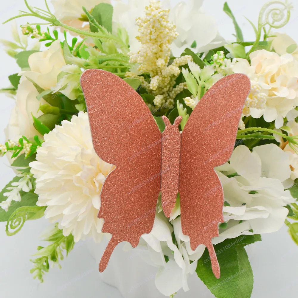 Three-dimensional mirror butterfly wall sticker PET sunflower sticker wedding decoration