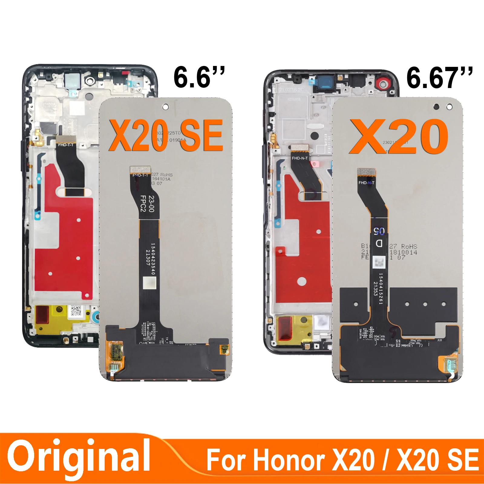 Original For Huawei Honor X20 SE X20SE LCD Display Touch Screen Digitizer Assembly For HonorX20 LCD