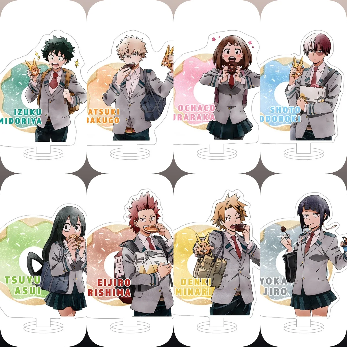 

Hot Anime My Hero Academia Acrylic Stand Model Figure Cosplay Plate Holder Topper Fans Christmas Desk Decor Plate Gift