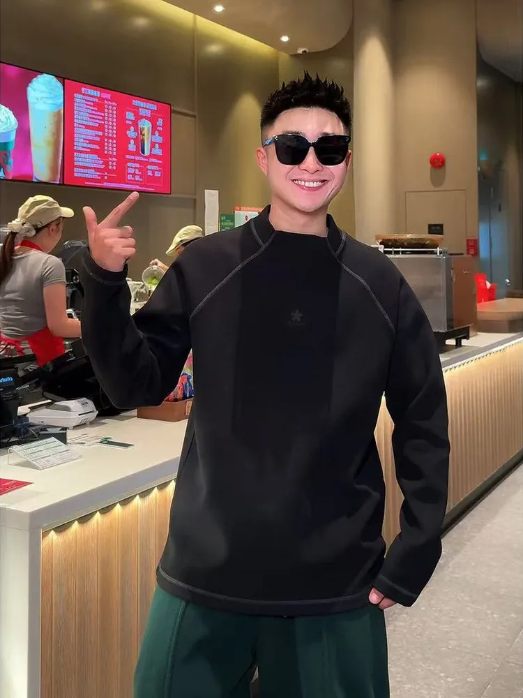 

Autumn Winter New Sle Men's round Ne Knitted Sweater Casual Warm Color Blo Versatile Commuting Base Layer irt