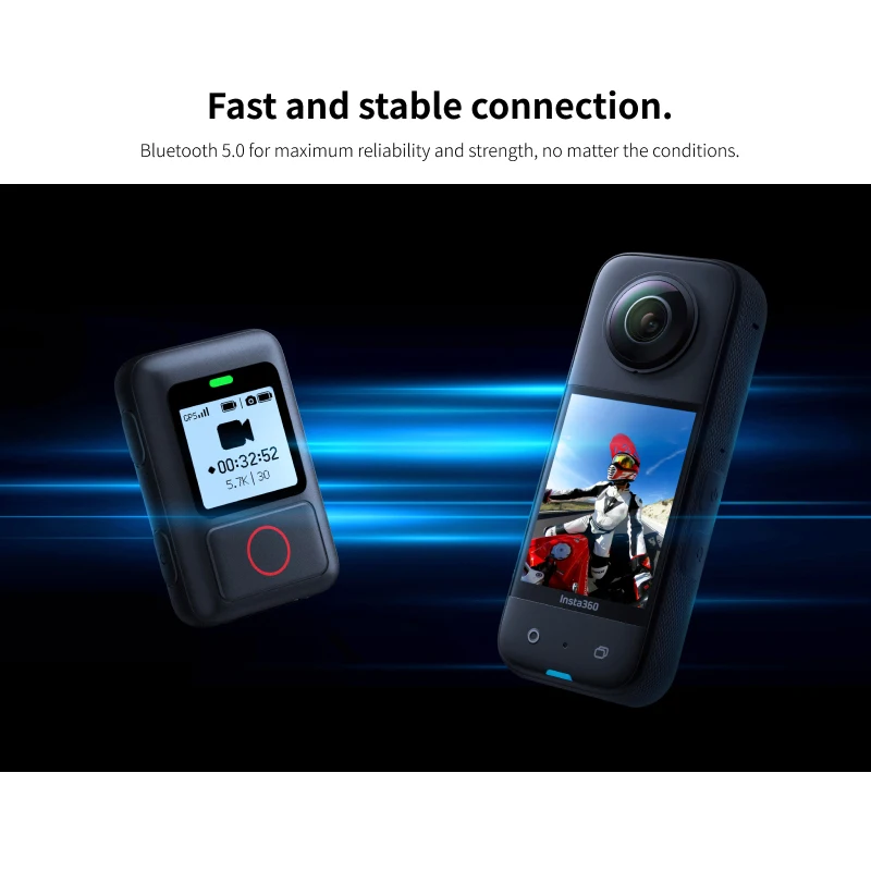 Insta360 GPS Action Remote For Insta360 X5 Ace PrO 2 X4 Air X4 GO 3S X3 GO3 ONE X2 ONE RS Bluetooth 5.0 5m (16.4ft)Action Remote - view 5