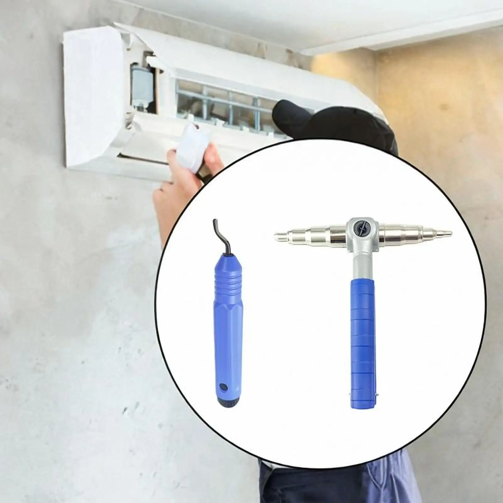 Copper Pipe Expander, with Deburring Tool Portable, for 6 8 10 12 16 19 22 mm Refrigeration Flaring Tool Expanding Tool