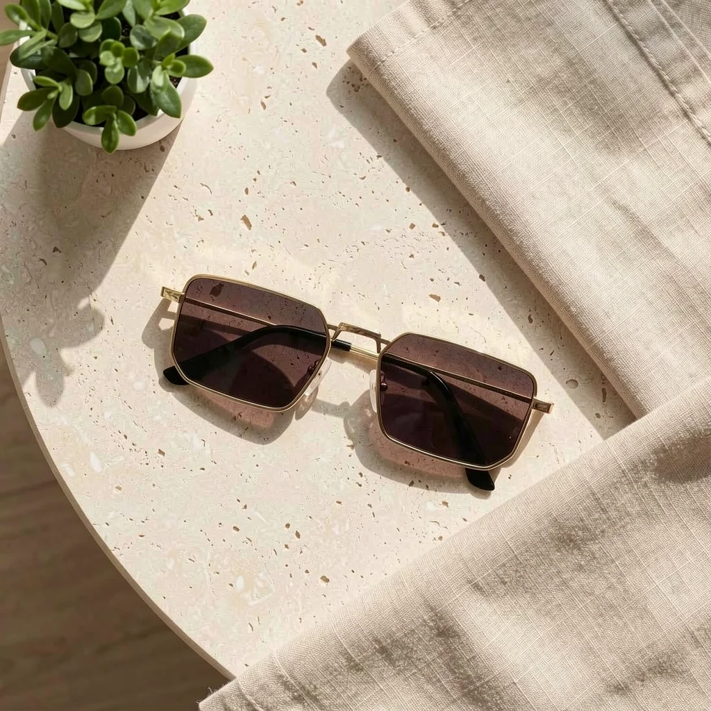Driving Sunglasses Personalized Design Metal Sunglasses Square Sunglasses Uv400  For Street Driving Outdoor Activities