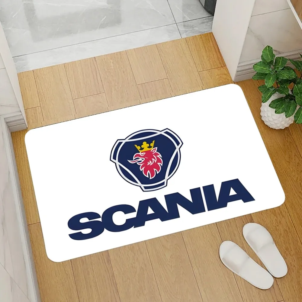 Scanias Floor Mat Graphic Printed Flannel Doormats for Bathroom Kitchen Entrance Carpet Home Decor