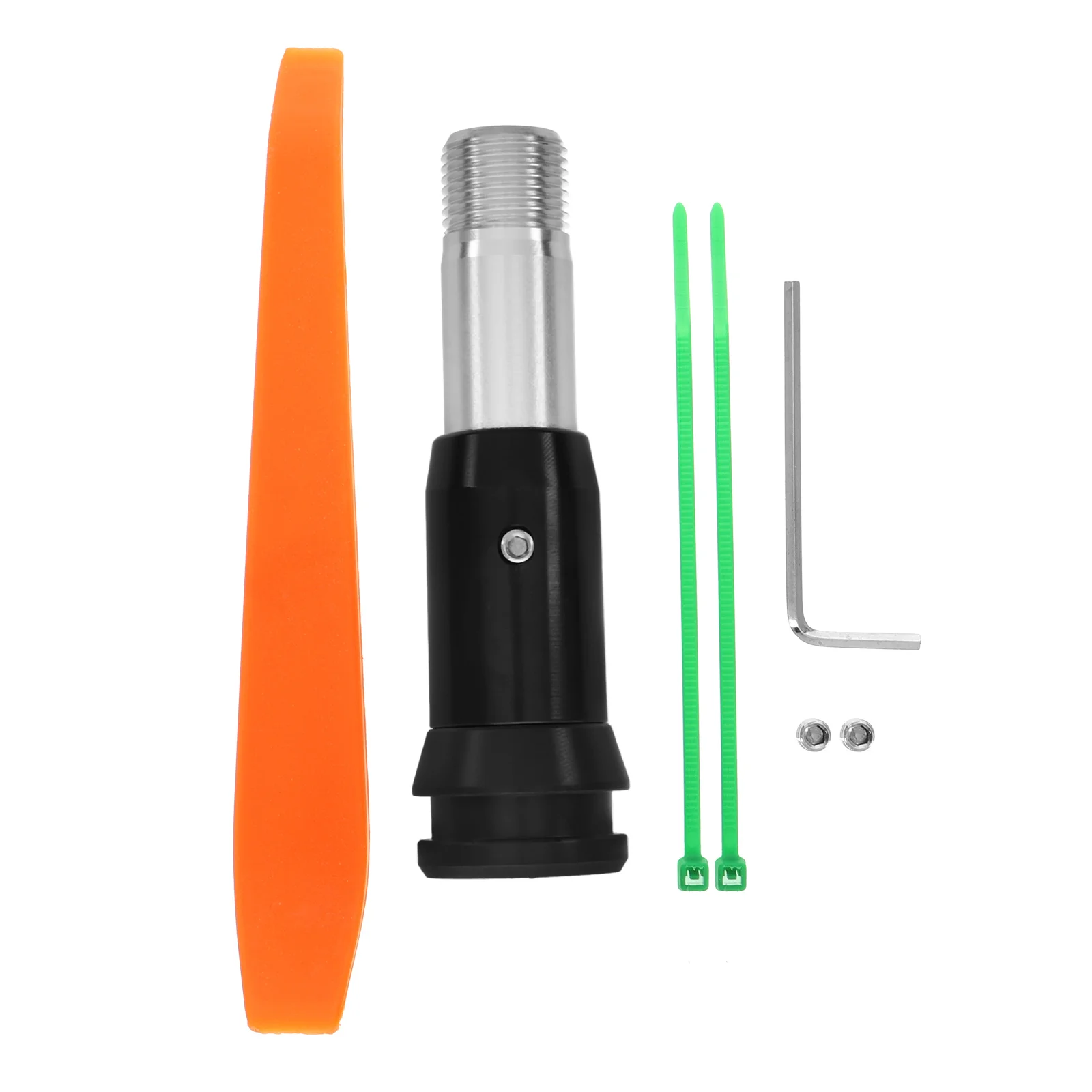 

Black Adapter Durable Universal Gear Shift Knob Extended Head Rubber Bushings Automatic Transmission Car Modification
