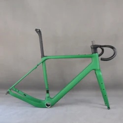 Full Carbon Gravel Bike Frame, Disc Brake, Hidden Cable, Bicycle Frameset, Max Tire 50C frame , BB386 or T47 BB, BB386