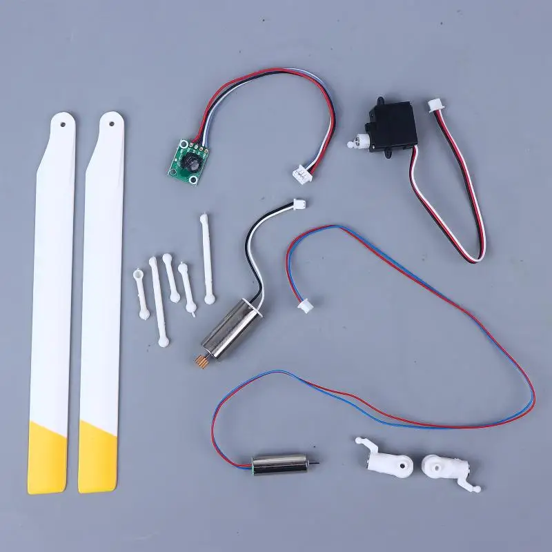 RC ERA C138 Bell 206 Helicopter Upgrade Parts-Main Rotor Blades, Servo Motor & Swashplate Kit for RC Model Repair