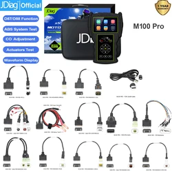 JDiag-herramienta de diagnóstico M100 Pro para motocicleta, 2 en 1 multilingüe Universal escáner de mano, probador de batería de escaneo de Motor, 2024