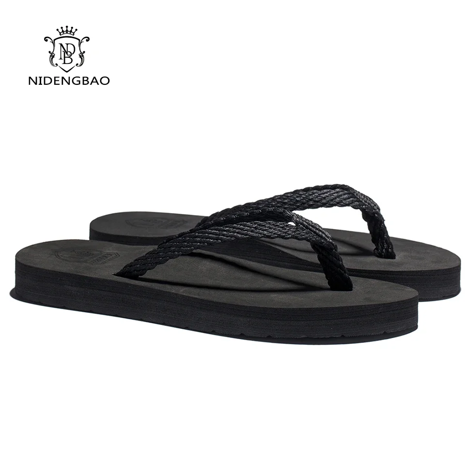 Summer Men Slippers Platform Slippers Women Beach Flip Flops Comfortable Sandals Slippers For Women Black Ladies Shoes zapatos