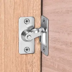 Door Latch 90 Degree Right Angle Door Latch Steel Door Locks Bolt For Barn Sliding Door Flip Door Buckles Household