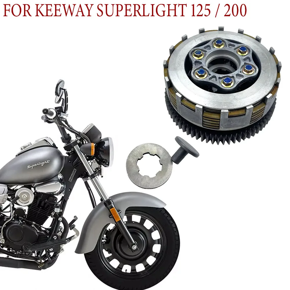 Nuevo conjunto de zapata de embrague de motocicleta, bloque de embrague trasero para Keeway SuperLight 125/200, se adapta a los modelos Keeway SuperLight