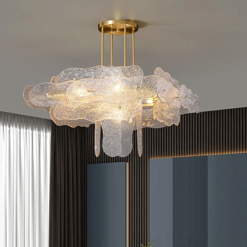 

Trendy Glass Art Collection Dimmable LED Gold Pendant Lights.Pendant Light Suspension Luminaire Lampen For Living Room