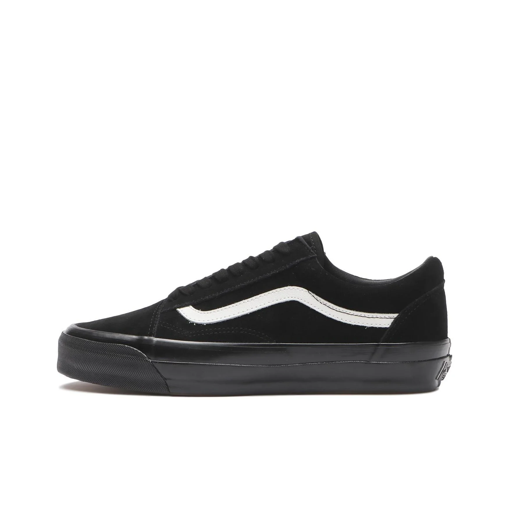 Tênis de Skate Unissex POIZON Vans Premium Old Skool Resistente à Abrasão Cano Baixo Preto