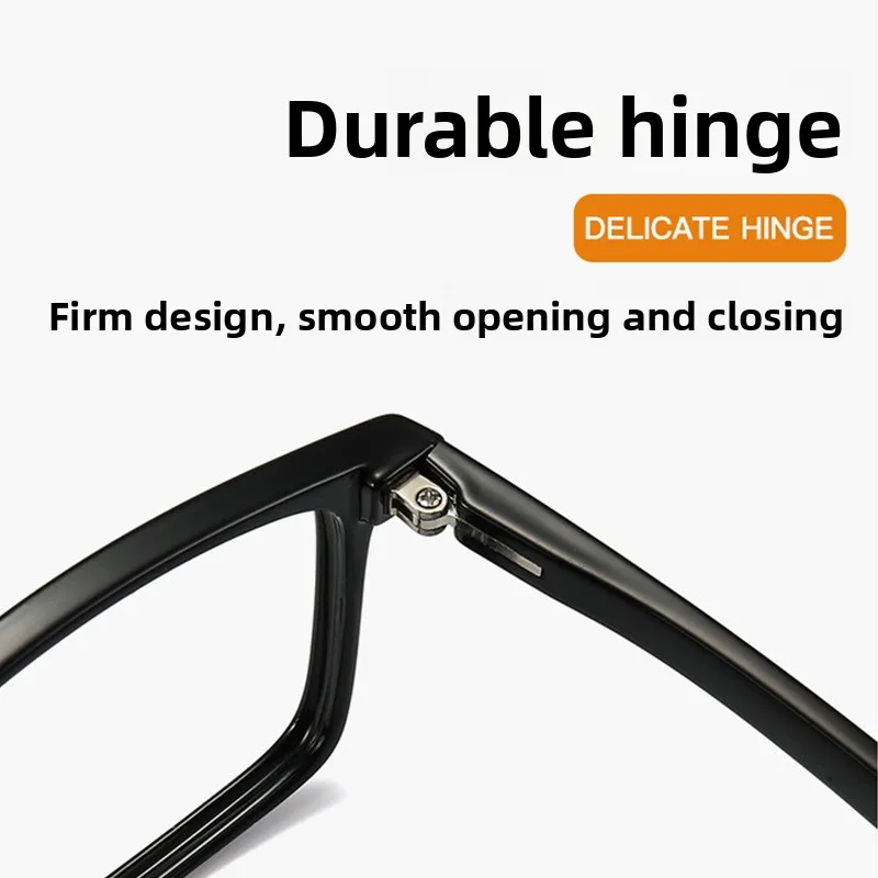 56mm-143mm New Ultra-light TR Men's Rectangular Big Face Myopia Optical Glasses Frame Customized Anti-blue Light Reading Glasses