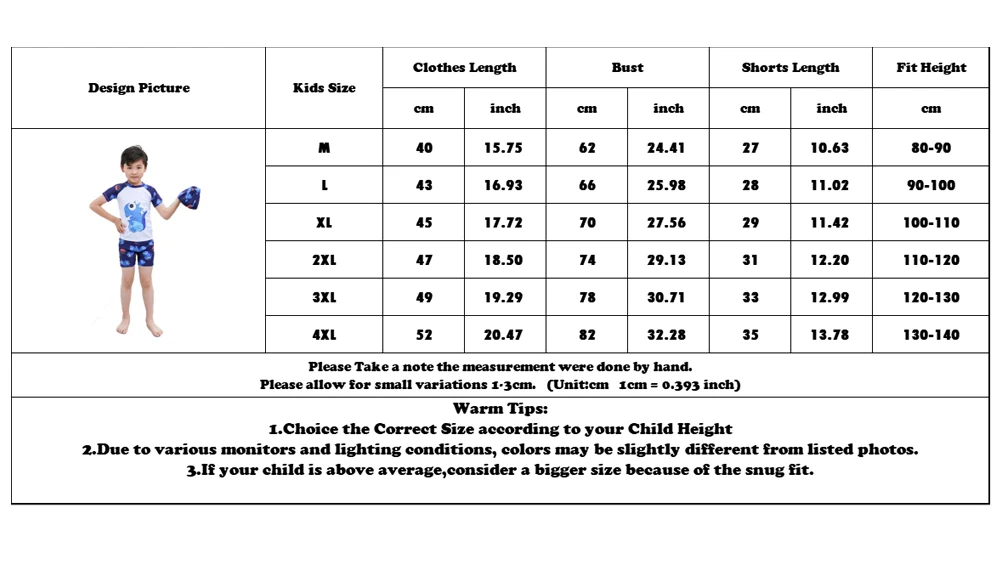 Cute Cartoon Boys Swimsuit Set 7 Cute cartoon boys swimsuit set