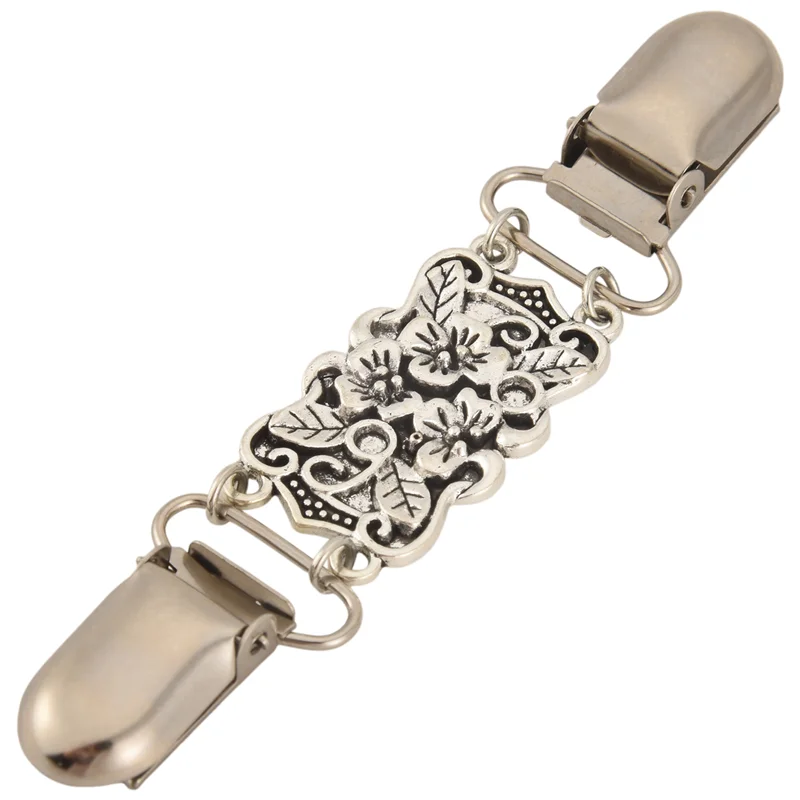 

CYL-Retro Cardigan Clip Sweater Clip Women Filigree Cinch For Back Of Dresses Shawl Clip