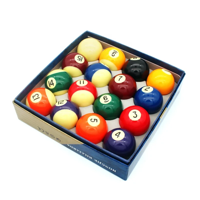 

Factory Direct Sale 3A Grade Billiard Ball 52.5mm/2-1/16'' Pool Table Ball 16pcs Set American Balls