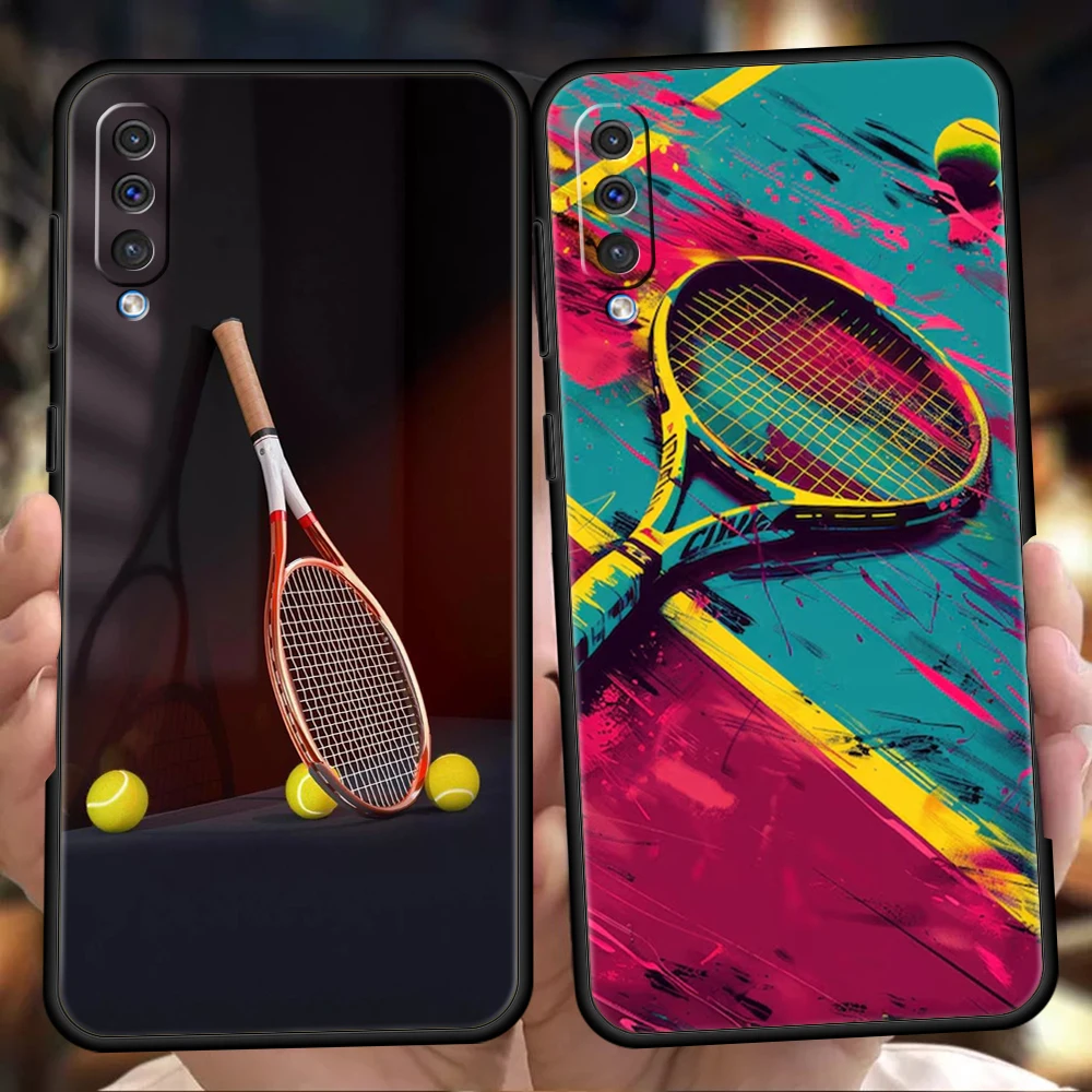 Tennis Sport Phone Case for Samsung Galaxy A55 A35 A15 A14 A25 A54 A51 A71 A72 A73 A32 A52 A52S A41 5G Soft TPU Shell Capas Bags