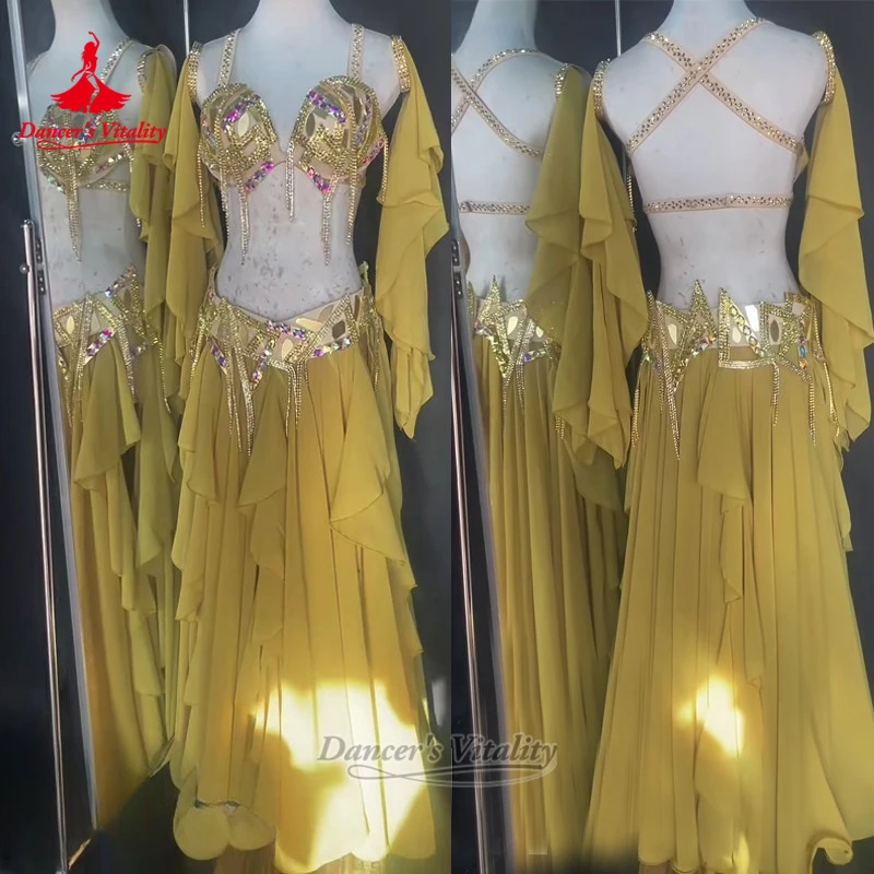 Belly Dance Professional Contest&Perform Set Custom Oriental Dance Pop Romantic Mejance Gala Show Dancing Wear Dancer's Vitality