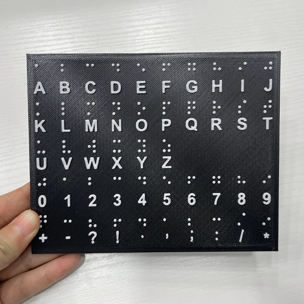 Blind Alphabet Learning, Educational Aid for Blind Literacy Training, Braille Learning Tools