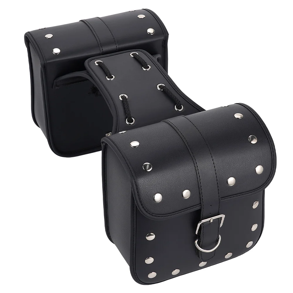 Universal Motorcycle Side Bags Saddlebags Leather Saddle Bag Side Luggage Storage Tool For Honda/Suzuki/Yamaha Pouch Bag