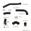Front Mount Inter Volle Blacke Rohre für Mitsubishi Lancer EVO X 4B1 1 2,0 L Turbolader 2008-2015 5