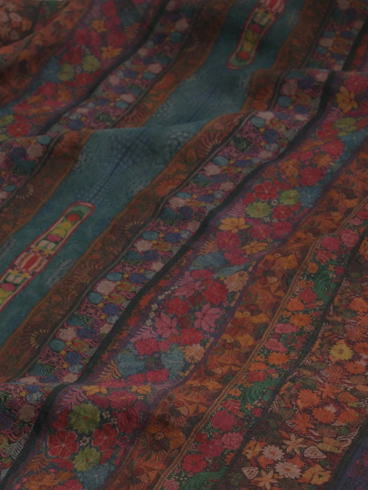 

Wanana оригинальная широкая цветная полоска, 2 предмета, чистая льняная ткань с принтом, материал одежды Dr Robe irt, домашняя ткань